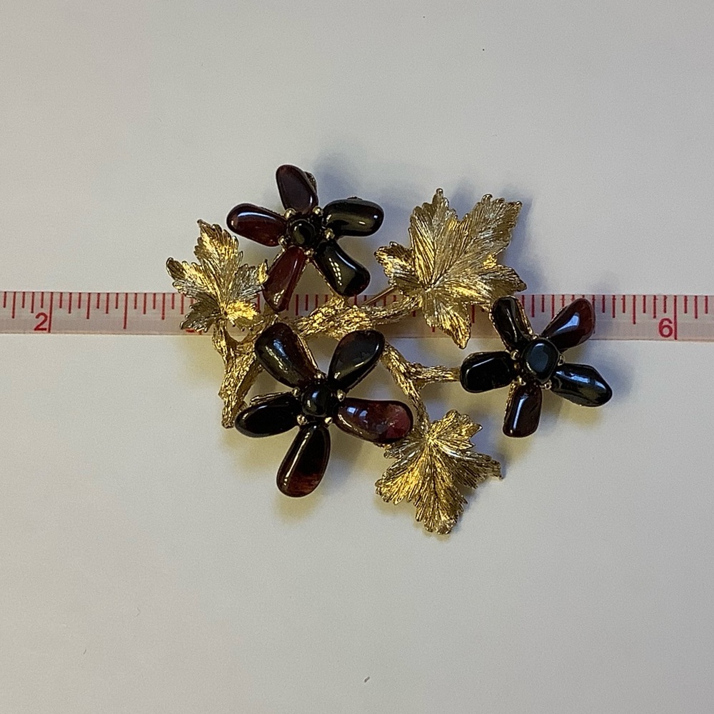 Vintage Larger size Tree Branch and Flower Swoboda Brooch - Picture 4 of 10